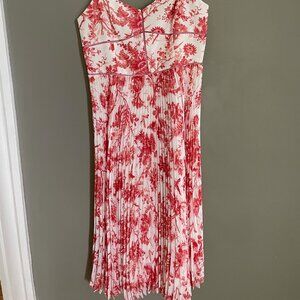 Club Monaco Floral Knife Pleat Dress